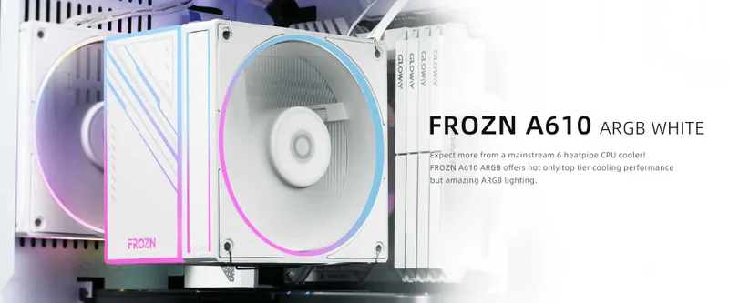 Башенный кулер ID-Cooling FROZN A610 ARGB White 4 Башенный кулер ID-Cooling FROZN A610 ARGB White 4