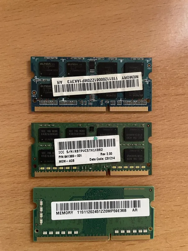 Ozu 4gb va 2gb ddr3 notebook