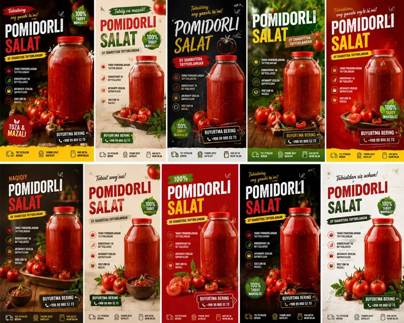 3L Pomidorli Salat | 30 000 so'm Uyda Tayyorlang 2 3L Pomidorli Salat | 30 000 so'm Uyda Tayyorlang 2