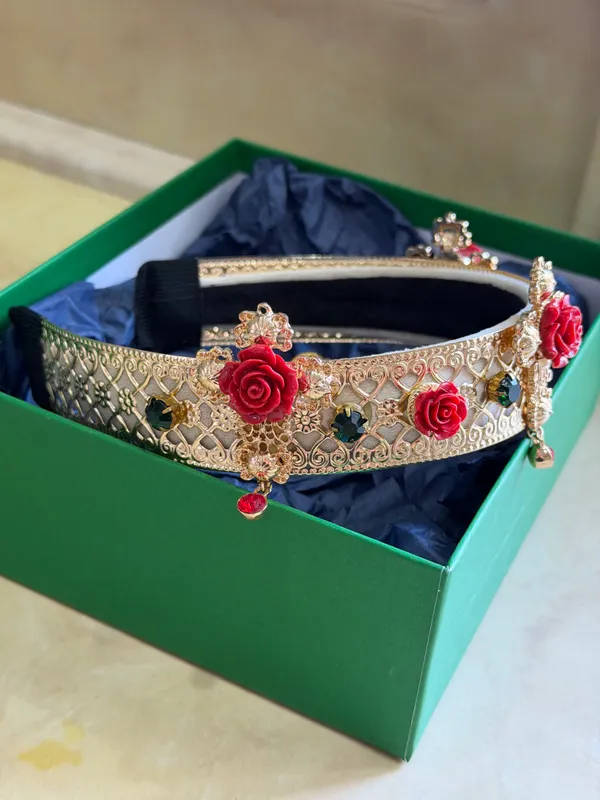 Набор ободок и серьги в стиле Dolce&Gabbana — фото 5