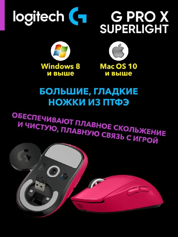 Игровая мышь Logitech G PRO X SUPERLIGHT — фото 3