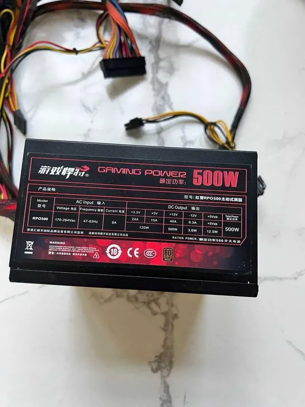 Блок питания RPO500 500w 80 Plus Bronze Блок питания RPO500 500w 80 Plus Bronze