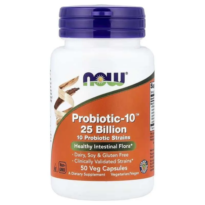 NOW Foods Probiotic-10 Probiotic - 10 пробиотик-10 Probiotik - 10 — фото 1