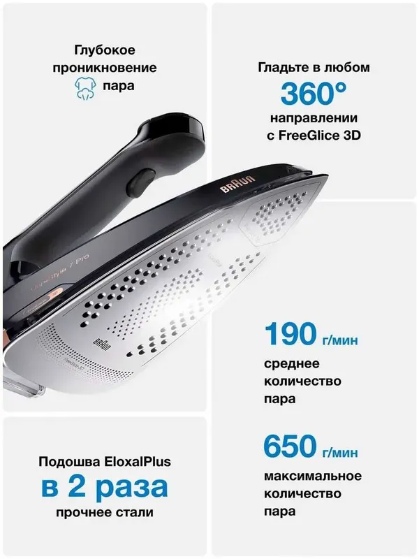 Парогенератор Braun CareStyle 7 Pro IS7286BK — фото 1