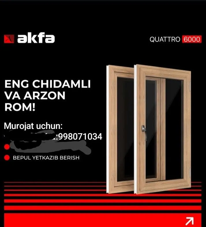 Akfa, Engellberg, Imzo rom, eshik, vitraj.