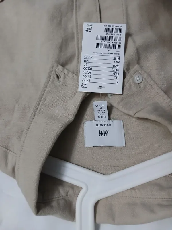 H&M оксфордская рубашка original — фото 2