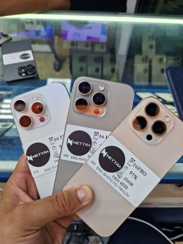 Iphone 16 pro 88% 128GB Natural 16 pro 256 95% Dezrt