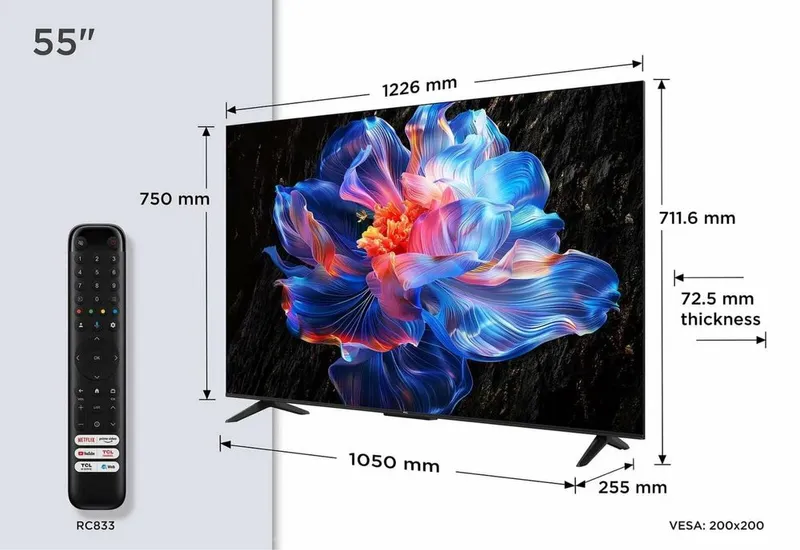 Tcl 55 V6C googl tv 2025 new — фото 3