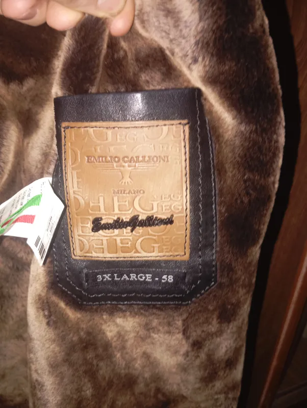 Erkaklar uchun charm kurtka Emilio Gallioni (3XL / 58) 4