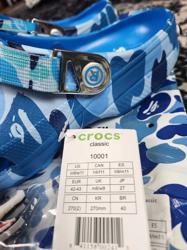 тапочки Bape crocs — фото 3 тапочки Bape crocs — фото 3