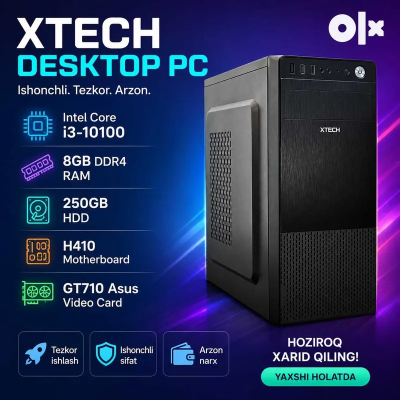 i3-10100/8/250Gb HDD - Asus H410 - Asus GT710 1