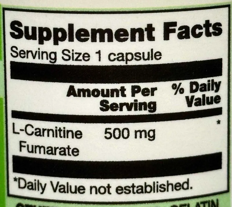 Карнитин Фумарат Vitacost L-Carnitine Fumarate США — фото 1