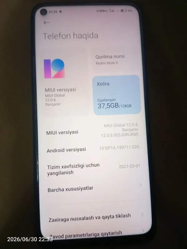 Redmi not 9 Redmi not 9