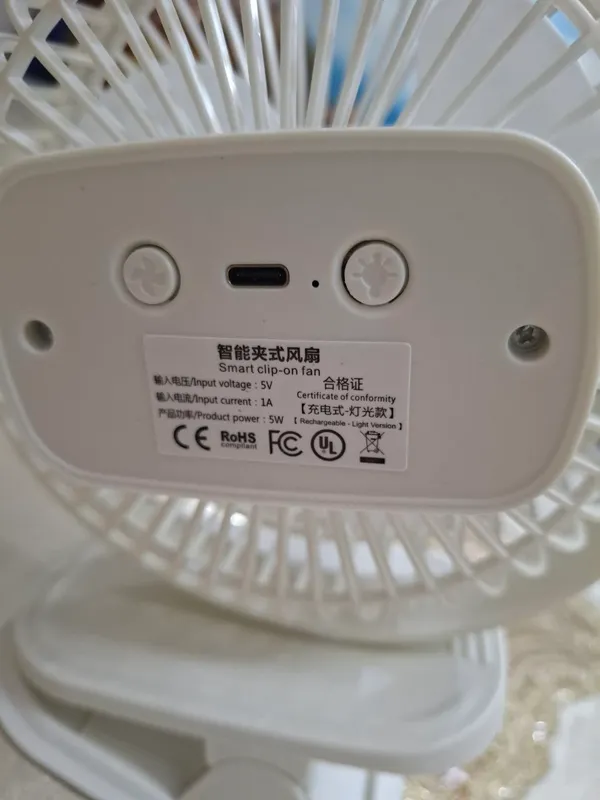Mini Ventilator Stol Ustiga Quyiladigan Qisqichli — фото 4