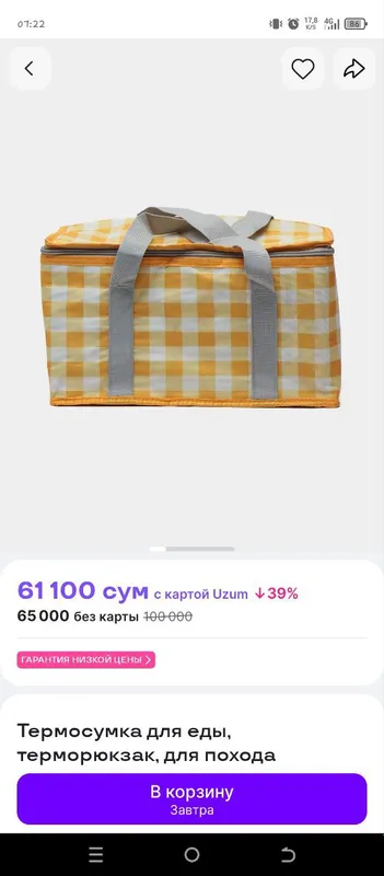 Коврик 2*2 и термосумка для пикника — фото 4