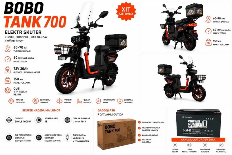 Bobo Tank 700-Bobo Motors skuter 2 Bobo Tank 700-Bobo Motors skuter 2