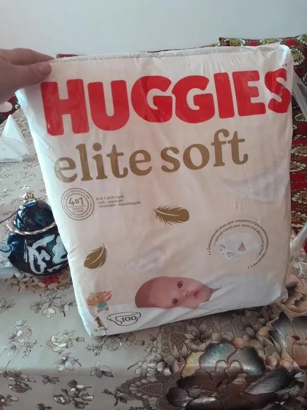 Huggies elite soft 1 -razmer orginali yangi tug'ilgan chaqaloqlar uçun — фото 1