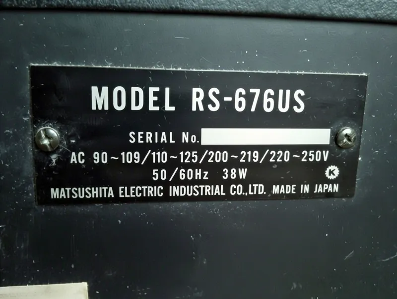 Technics RS-676 kasseta dekasi 1973-yil 5