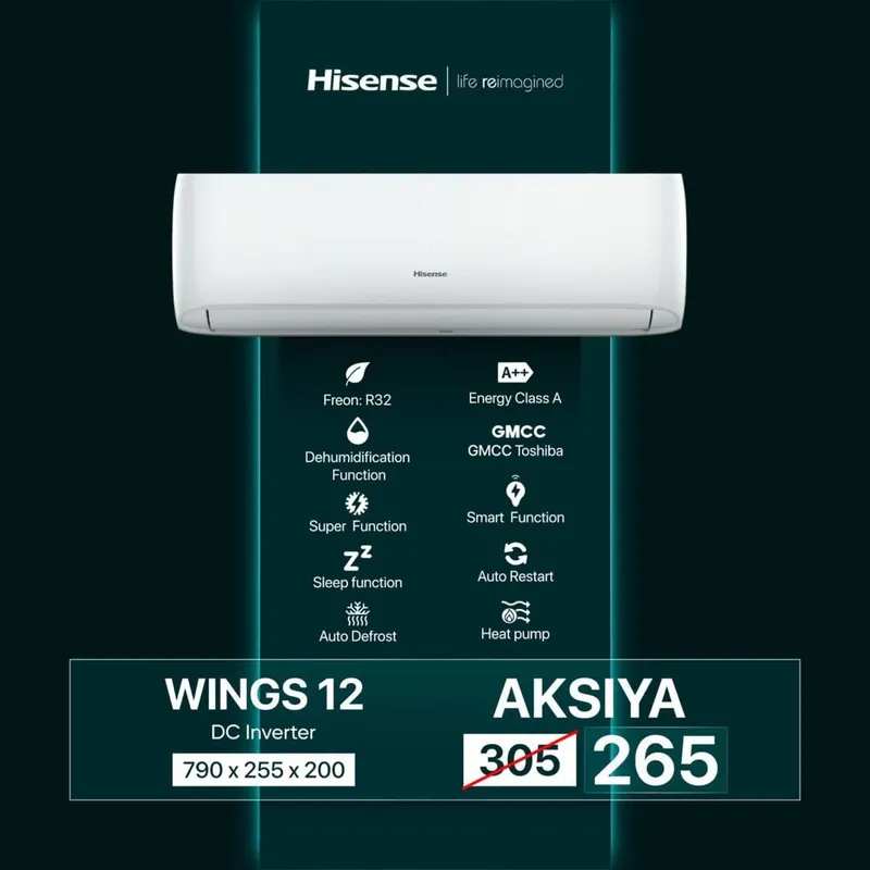 Кондиционер Hisense 12 DC Invertor 2026 new — фото 2