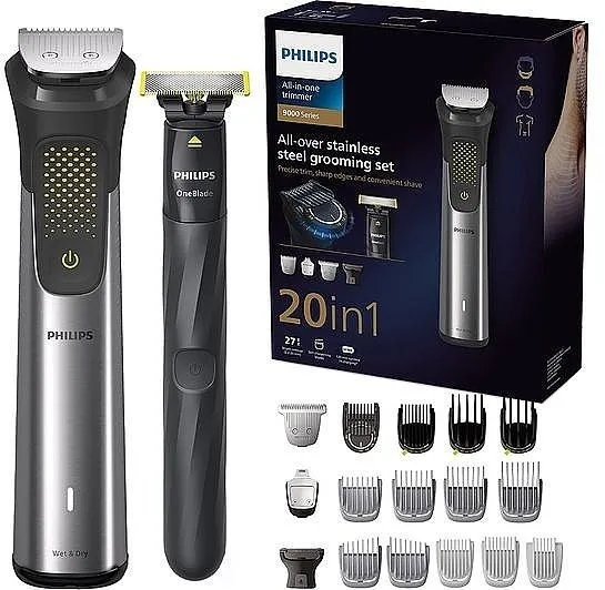 Philips 20 tasi 1 da trimmer, mashinka va One blade