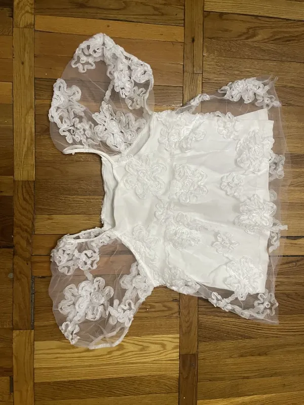 Нарядная кофточка, белая, Zara, 152 размер, 11-12 лет 3 Нарядная кофточка, белая, Zara, 152 размер, 11-12 лет 3