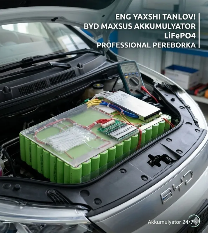 Elektromobillar uchun LiFePO4 va AGM Akkumulyatorlar (BYD, Zeekr,onix]