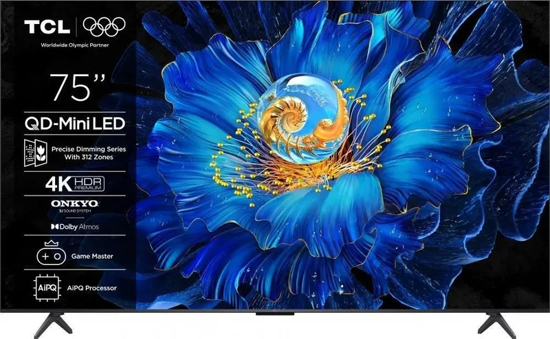 Телевизор TCL 75P8L (QD-Mini LED, 75", 4K Smart TV, 144 Гц, 2026)