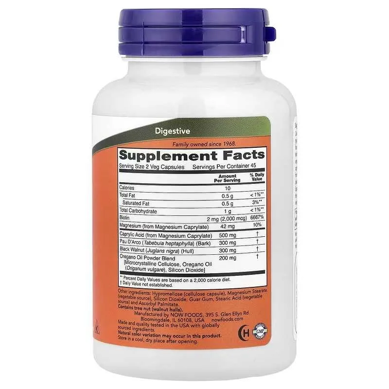 NOW Foods Candida Support добавка для баланса микрофлоры в кишечнике — фото 3