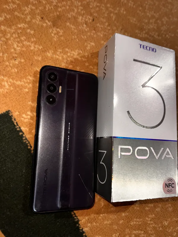 TECNO POVA3.7000mAh batary ekrn singan 6 oy iwlagn 3