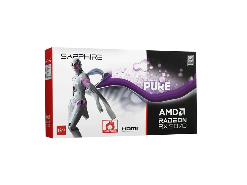 - Видеокарта Sapphire Pure AMD Radeon RX 9070 GAMING OC 16GB 4 - Видеокарта Sapphire Pure AMD Radeon RX 9070 GAMING OC 16GB 4