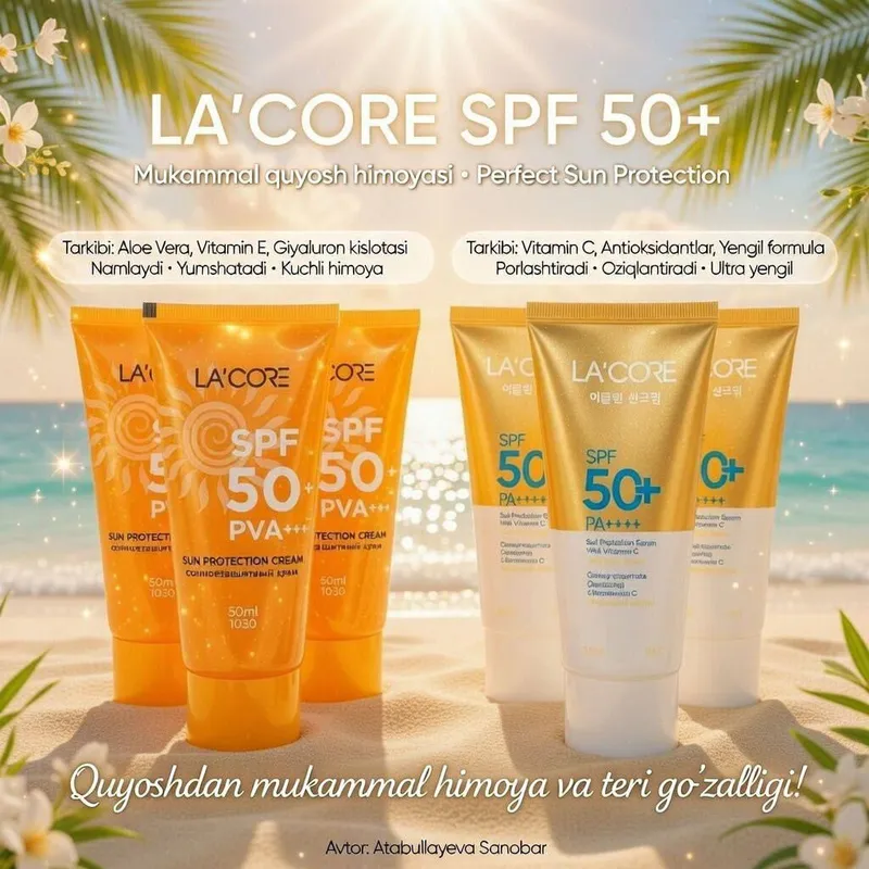 Lacore spf 24 soatlik himoya