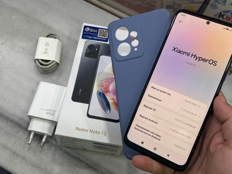 Redmi Note 12 Full kamplekt orginal zaryadchik — фото 3