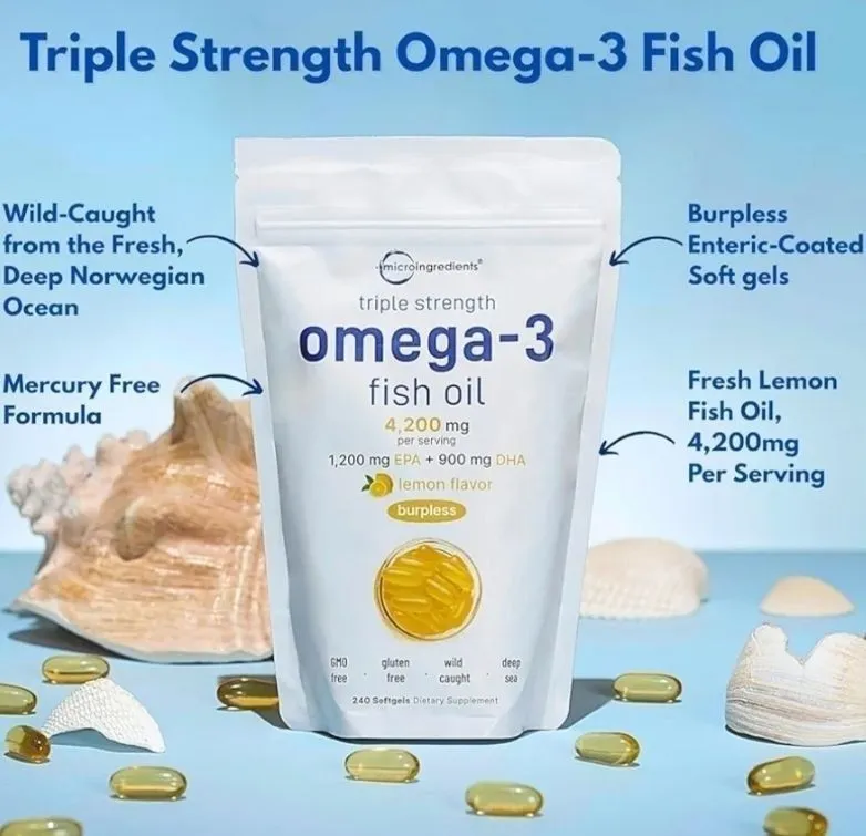 Omega 3,омега 3,fish oil ultra, 120 kaps, triple strength, EPA DHA — фото 1