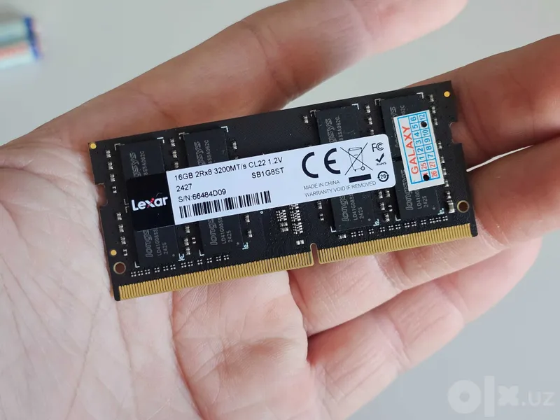 SOTAMAN Lexar 16GB DDR4 3200MHZ SODDIM Noutbuklar uchun tezkor xotira 2 SOTAMAN Lexar 16GB DDR4 3200MHZ SODDIM Noutbuklar uchun tezkor xotira 2