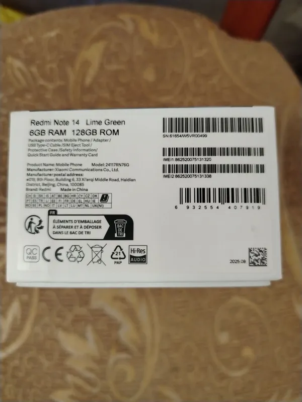 Sotiladi/Продаётся Redmi Note 14 4g 6/128 GB — фото 1