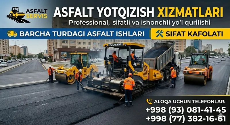 Asfat yotqizish qizmatlari Asfat yotqizish qizmatlari