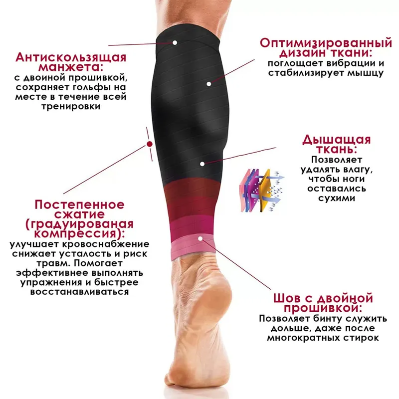 Компрессионные рукава для голени