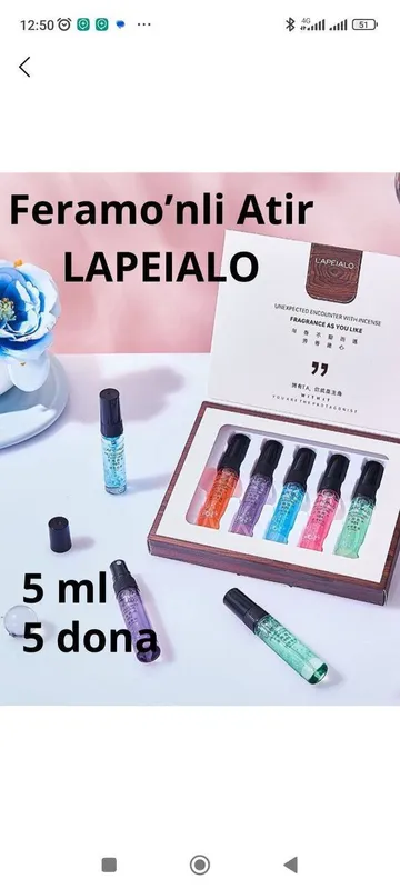 Феромонные духи, упаковка из 5 штук, аромат — бомба 2
