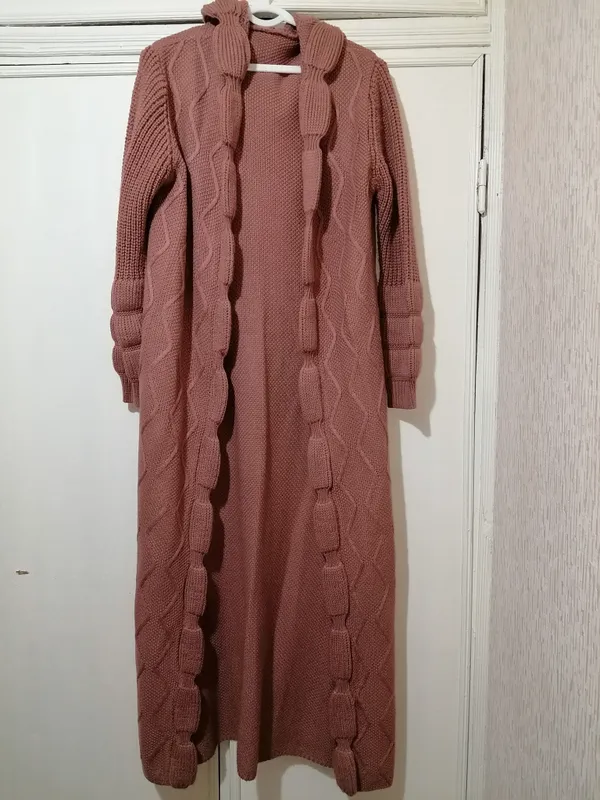 Женский длинный кардиган 1