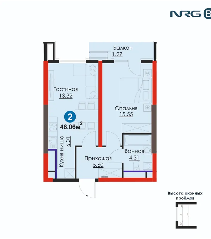 Первый взнос 20% от 144 337 301 сум | 2к квартира | Яшнабадский район | ЛУЧШАЯ ЦЕНА — фото 1