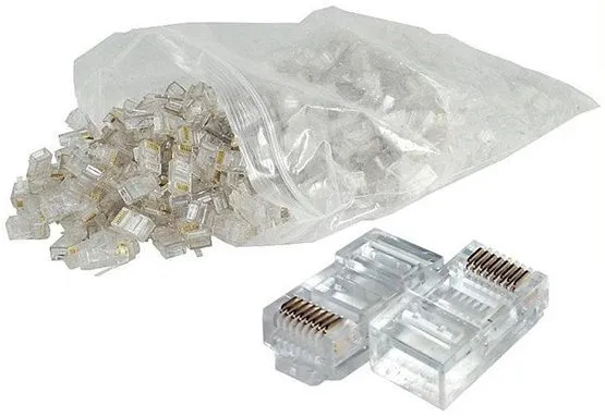 Коннекторы RJ45 Cat5 cквозной, Cat6, Сat 7 — фото 3