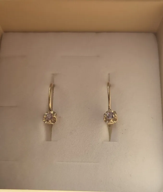 Детские серьги серебро 925 пробы