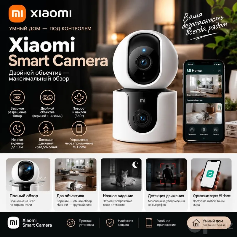 IP-камера Xiaomi Mi Camera C300 Dual IP-камера Xiaomi Mi Camera C300 Dual