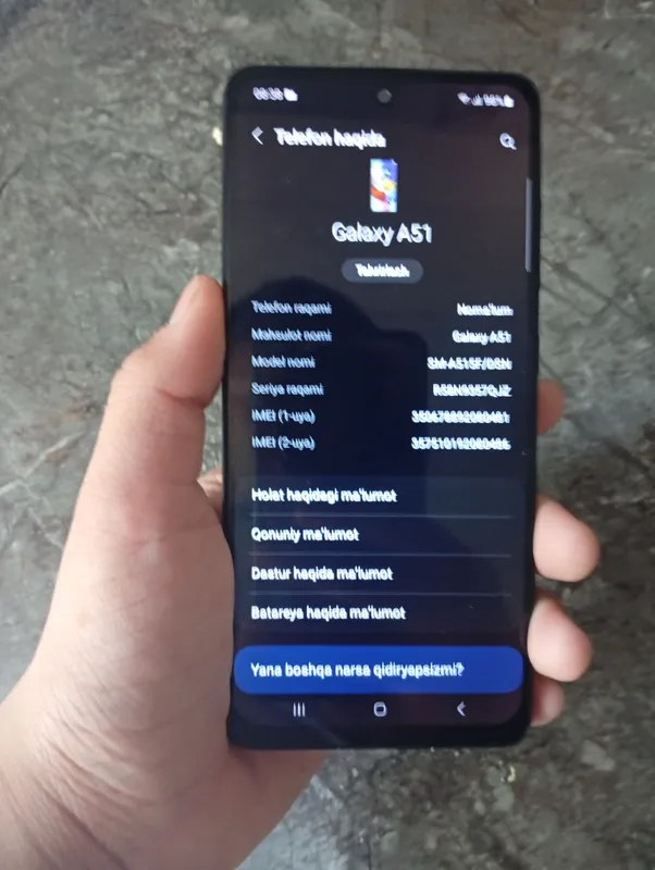 Samsung galaxy a51 64/4 xotira  sotiladi — фото 2