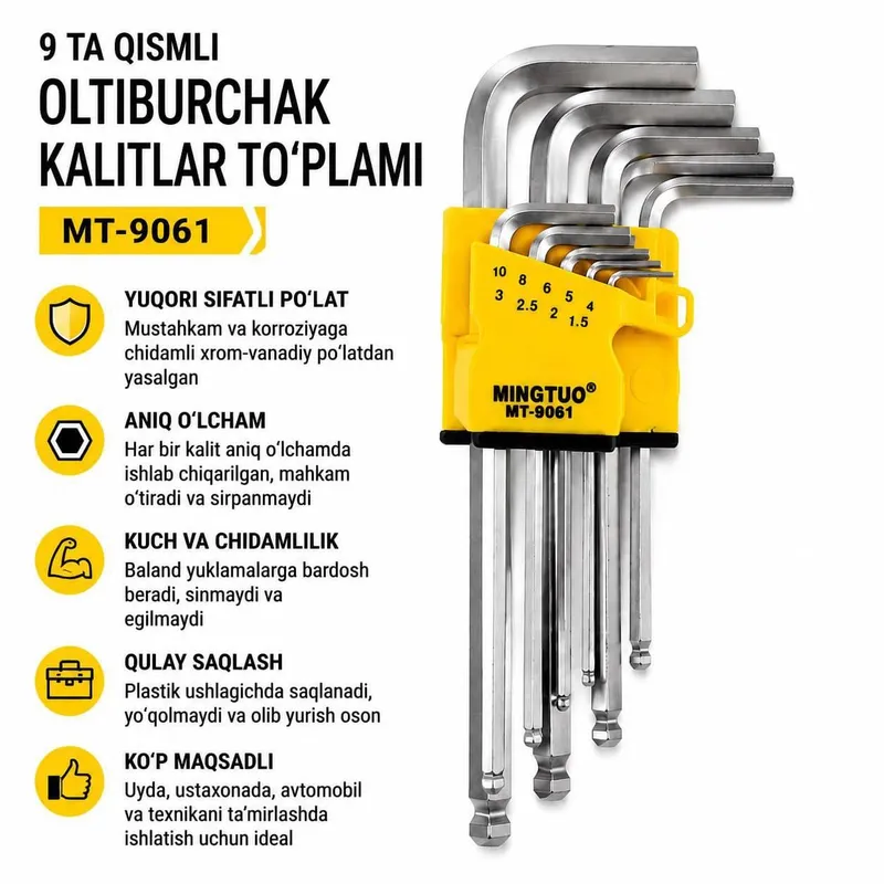 Allen kalitlar to‘plami–har bir detal uchun mukammal — фото 1
