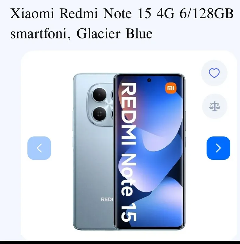 Redmi not 15 Hali yangi  karobka dakument