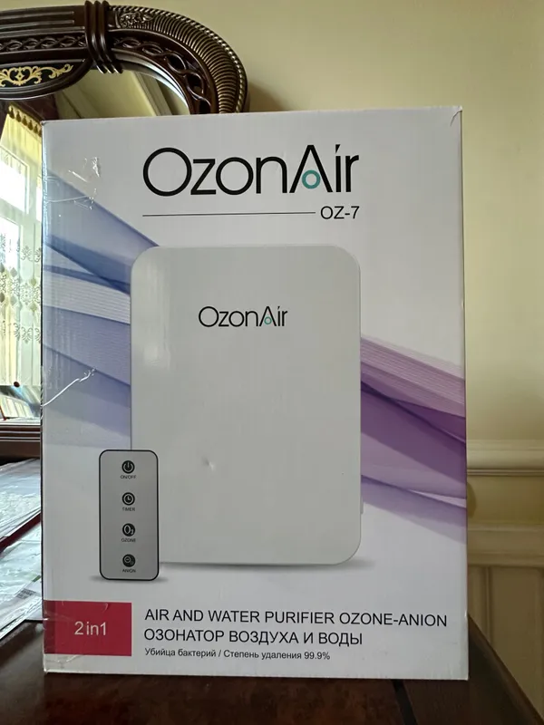OzonAir OZ-7 — бытовой озонатор «2 в 1» для очистки воздуха и воды. 1
