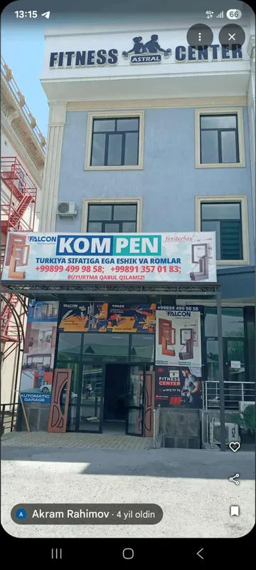 1.Plastik eshik derazalar