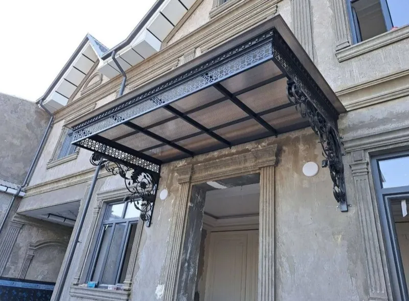 Darvoza reshotka naves perilla ворота решетка навес перилла — фото 1
