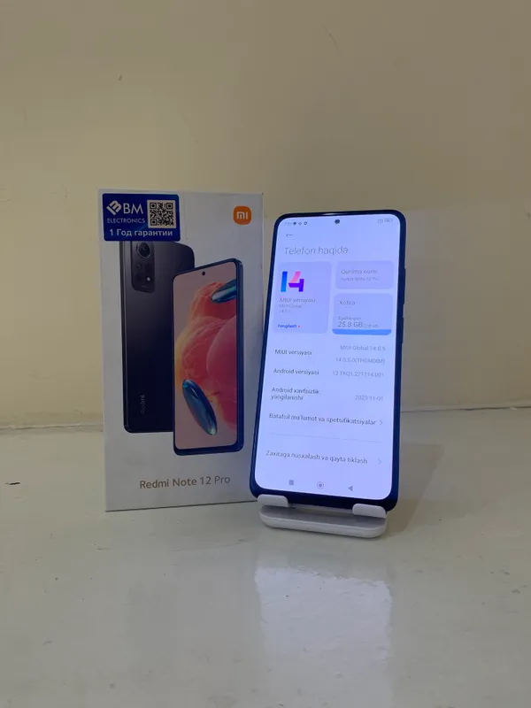 Redmi Note 12 Pro (8/256) ideal srochna — фото 1 Redmi Note 12 Pro (8/256) ideal srochna — фото 1
